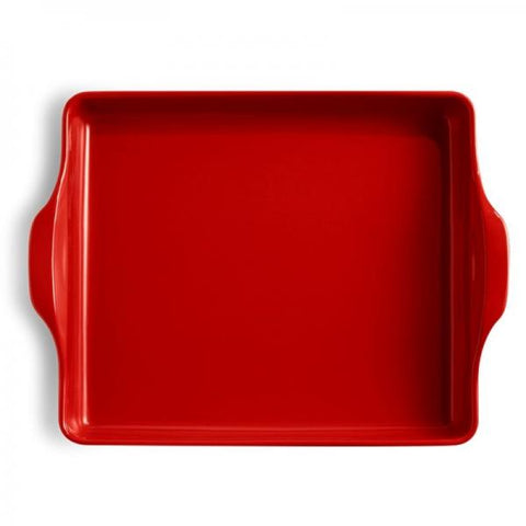 Emile Henry Brot-Backform 40.5 x 31.5 6.9 cm Rot (EH 34 9516 VERST. VERPACKUNG)