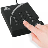 Apricorn Aegis Padlock USB 3.0 500GB disco rigido esterno Nero