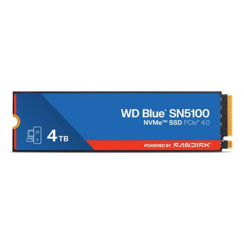 WD Blue SN5100 - SSD - 4 TB - intern - M.2 2280 - PCIe 4.0 x4 (NVMe)