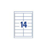 Avery 3678 etichetta per corrispondenza Bianco Etichetta autoadesiva