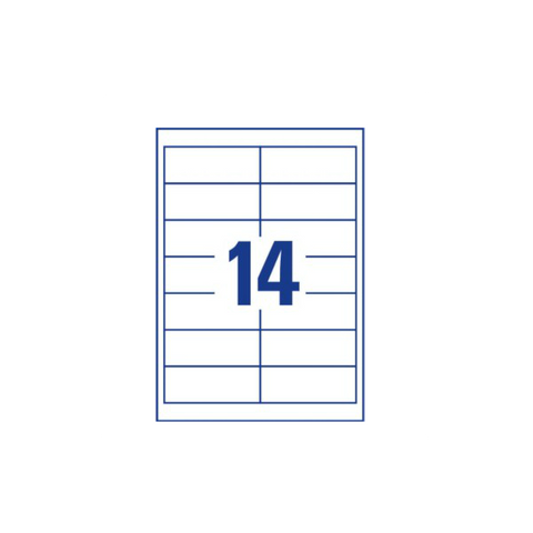 Avery 3678 etichetta per corrispondenza Bianco Etichetta autoadesiva