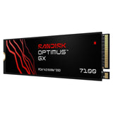 SanDisk Optimus GX 7100 - SSD - 500 GB - intern - M.2 2280 - PCIe 4.0 x4 (NVMe)