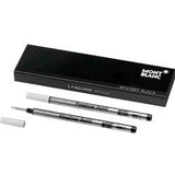MONT BLANC MYSTERY BLACK REFILL PUNTA AD AGO 0.7 mm INCHIOSTRO NERO CONF 2 Pz.