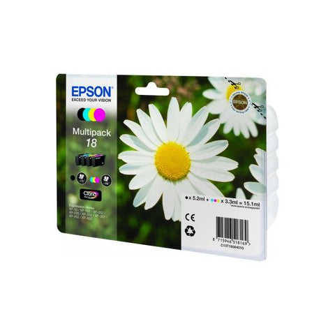 EPSON MULTIPACK 18 4 CARTUCCE NERO+GIALLO+CIANO+MAGENTA