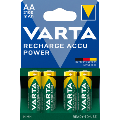 VARTA BATTERIA STILO AA NiMH 2100mAh RICARICABILE CONF. 4 PZ.