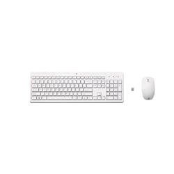 HP 230 TASTIERA E MOUSE WIRELESS OTTICO 1.600 DPI BIANCO
