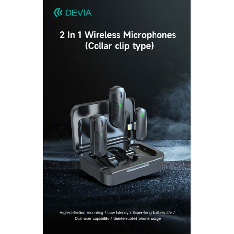 Doble micrófono inalámbrico con conexión Lightning Apple