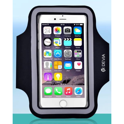 Devia Supporto Universale a Fascia da Braccio per Smartphone Nera