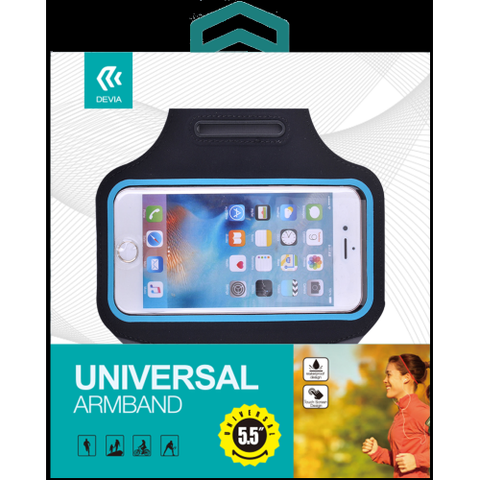 Devia iSport Fascia Supporto Smartphone max 4.7'' Waterproof Nera