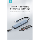 Devia Leopard Type-C a USB3.0*3+PD + lettore di schede 5 in 1 HUB