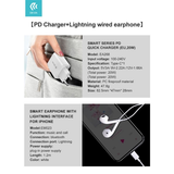 Devia Caricatore rapido PD 20W con Auricolari lightning Bluetooth