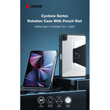 Comma Cover per iPad 10 10.9 2022 con rotazione e supporto Viola