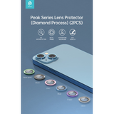 Devia Proteggi lenti diamantate per iPhone14&14 Plus Cornice Verde