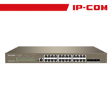 IP-COM Switch PoE Cloud Managed 24 port GE + 4 SFP+ G5328XP-24-410W