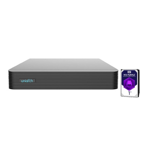 NVR Uniarch 16 Canali 8 Megapixel, senza PoE,1 HardDisk 1TB