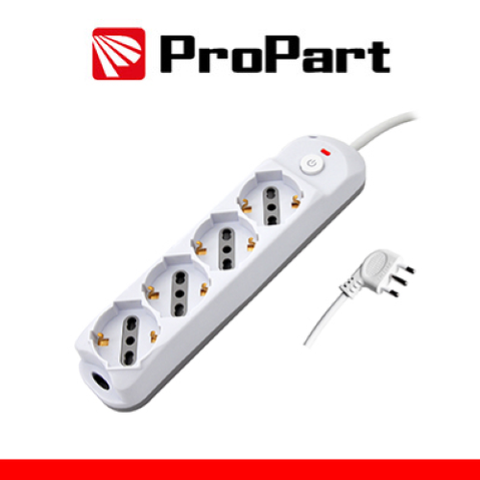 Propart Multipresa 4pos bipasso/schuko + interrutt nuovo modello