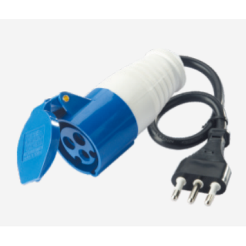 Propart Spina mobile con cavo + Presa Indust.16A 2P+T 220-250V IP44