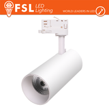 FSL Proiettore a Binario Trifase BIANCO - 3white 3000-4000-6500k, 30w, 3500lm