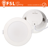 Luce 3 white - 3000, 4000, 6500K Faretto da incasso 7w 3white 220-240V, FORO:7.5-8.5cm