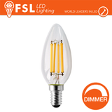 Luce Naturale - 4000K Lampada Filamento Oliva - 4W 4000K E14 Dimmerabile