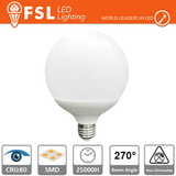 Luce Fredda - 6500K Lampada Globo 12cm - 24W 6500K E27