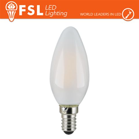 Luce Naturale - 4000K Lampada Filamento OPALE Oliva - 7W 4000K E14