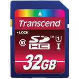 Transcend 32GB SDHC CL 10 UHS-1 memoria flash MLC Classe 10