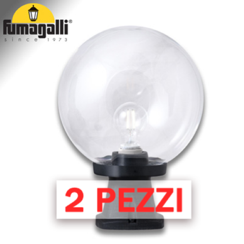 2x pezzi di DISMA/G250 NERO TRASP E27