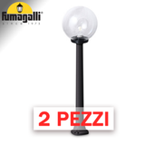 2x pezzi di GIAFFA/G250 NERO TRASP E27 LED 8,5W CCT 3WHITE - 100 cm