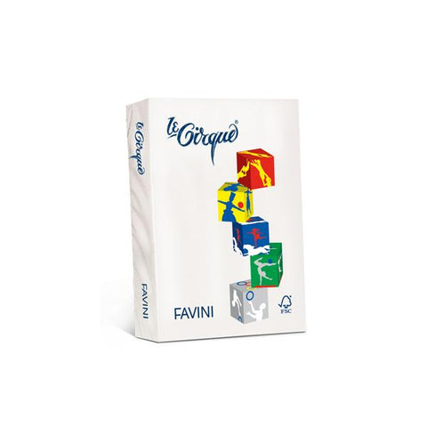 FAVINI LE CIRQUE CARTA BIANCA PER STAMPANTI INKJET/LASER 200 gr/mq FORMATO A4 1 CONFEZIONE 200 FOGLI BIANCO