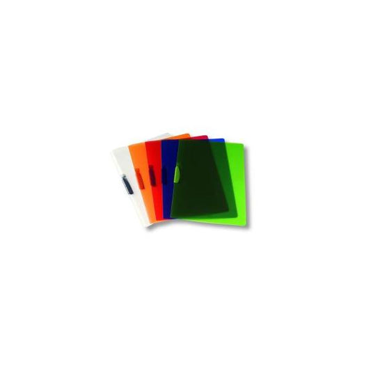 FELLOWES CLIPPER CARTELLINA CON CLIP IN PP 220X310MM A4 COL. TRASPARENTE ROSSO