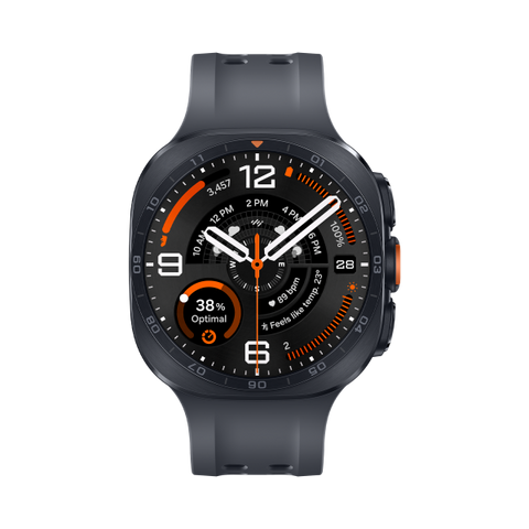 Samsung Galaxy Watch Ultra2 - 47 mm - titanfarben grau - intelligente Uhr mit Marineband - schwarz - Bandgr??e: M/L - Anzeige 3.85 cm (1.52")