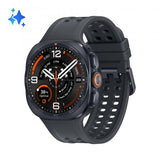 Samsung Galaxy Watch Ultra2 - 47 mm - titanfarben grau - intelligente Uhr mit Marineband - schwarz - Bandgr??e: M/L - Anzeige 3.85 cm (1.52")