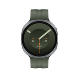 Samsung Galaxy Watch9 - 44 mm - silber - intelligente Uhr mit Sportband - Olive - Bandgr??e: M/L - Anzeige 3.73 cm (1.47")