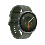 Samsung Galaxy Watch9 - 44 mm - silber - intelligente Uhr mit Sportband - Olive - Bandgr??e: M/L - Anzeige 3.73 cm (1.47")