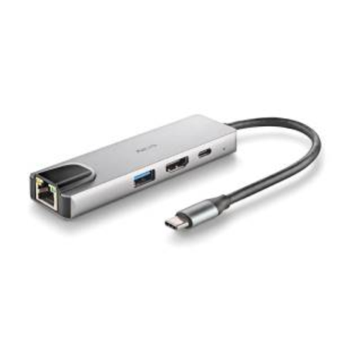 NGS HUB USB-C 4 puertos RJ45 HDMI USB-C USB 3.0 Aluminio