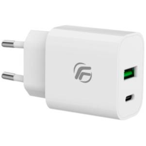 Caricatore USB-A + USB-C Universale 20W Fast Charge Fenner Tech