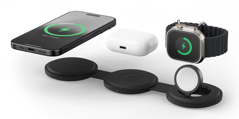 Satechi OntheGo 3-in-1 Wireless Charger Black (ST-QTG31K)