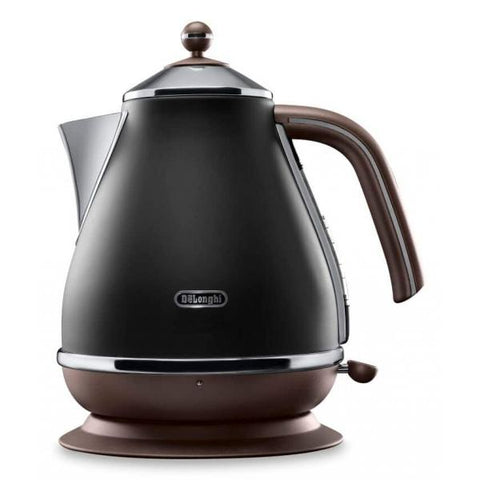 DeLonghi KBOV 2001.BK bollitore elettrico 1,7 L 2000 W Nero, Marrone