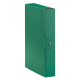 ESSELTE EUROBOX CARTELLE PROGETTO IN CARTONE C/BOTTONE 250X350 mm DORSO 6 CM COL. VERDE CONF 5 Pz.