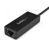 STARTECH USB31000S CAVO ADATTATORE USB-A 3.0 MASCHIO A ETHERNET RJ-45 GIGABIT 10/100/1000 FEMMINA NERO