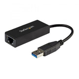 STARTECH USB31000S CAVO ADATTATORE USB-A 3.0 MASCHIO A ETHERNET RJ-45 GIGABIT 10/100/1000 FEMMINA NERO