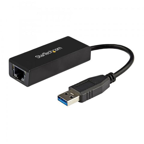 STARTECH USB31000S CAVO ADATTATORE USB-A 3.0 MASCHIO A ETHERNET RJ-45 GIGABIT 10/100/1000 FEMMINA NERO