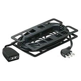 LEGRAND PROLUNGA DOMESTICA 2P+T 3x0,75mmq 10 A MASCHIO/FEMMINA 5 MT NERO