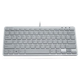 ATLANTIS LAND ARGO 900 COMBO MINI TASTIERA ULTRA SLIM VERSIONE ITALIANA + RATÓN OTTICO COLORE BLANCO PLATA (P013-LK-8830-COMBO)