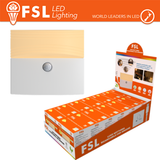 BIANCO LUCE NOTTURNA RICARICABILE CON SENSORE DI MOVIMENTO CON ESPOSITORE