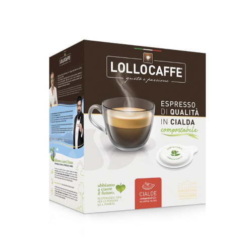 LOLLOCAFFE' MISCELA NERA 150 CIALDE ESE 44MM COMPOSTABILI
