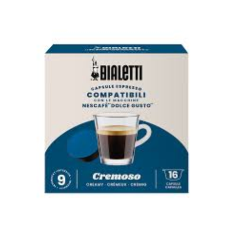 BIALETTI CREMOSO COMPATIBILI CON NESCAFE DOLCE GUSTO 16 CAPSULE