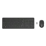 HP 330 KIT TASTIERA E MOUSE OTTICO WIRELESS 1.600 DPI RICEVITORE USB NANO LAYOUT ITALIANO BLACK