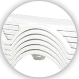 4er Set Sonnenliege Aqua